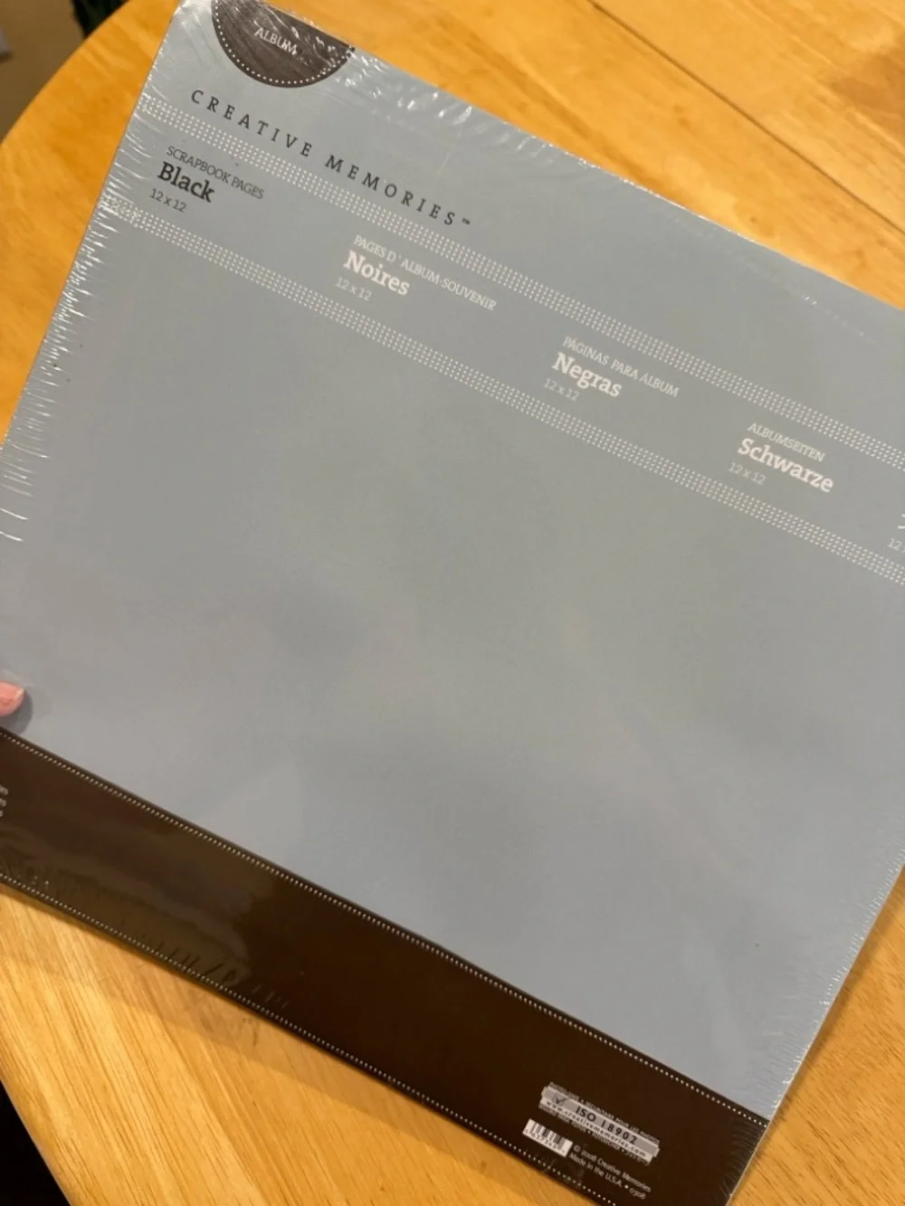 Creative Memories 12x12 Scrapbook Album Refill Pages Black 15 Double Sided Pages